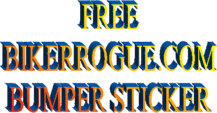 FREE
BIKERROGUE.COM
BUMPER STICKER
